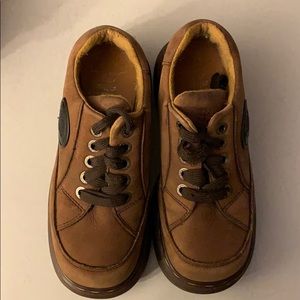 DR MARTENS AIRWAIR BROWN CHUNKY LACEUPS